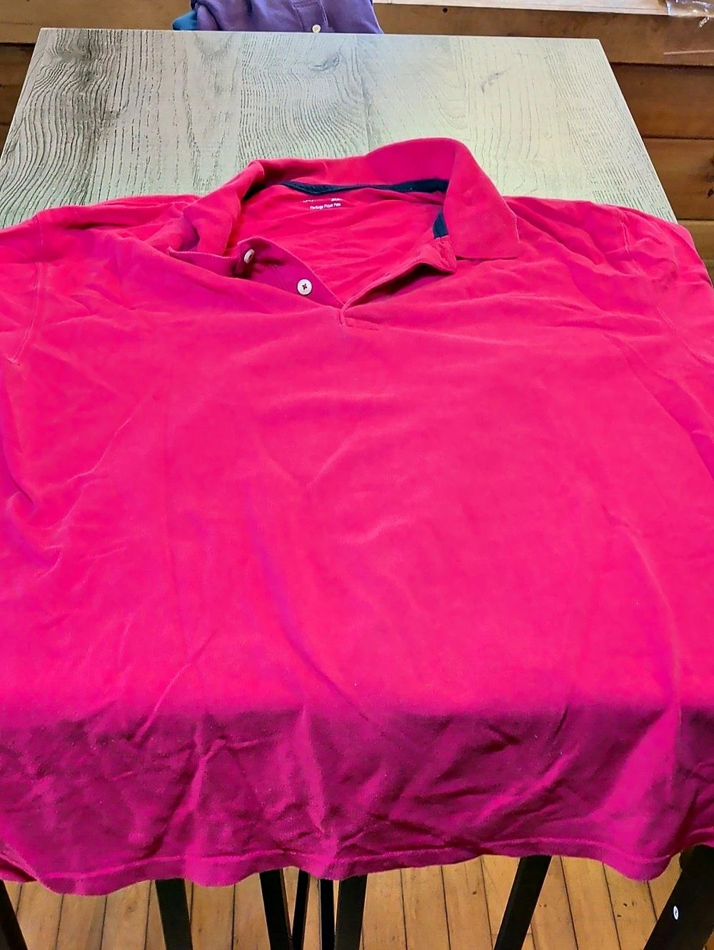 St. John's Bay Heritage Pique Polo Men's Pink Cotton Polo Size XL